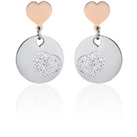 Orecchini Luca Barra Donna in Acciaio Cristallo OK1015 - OK1015